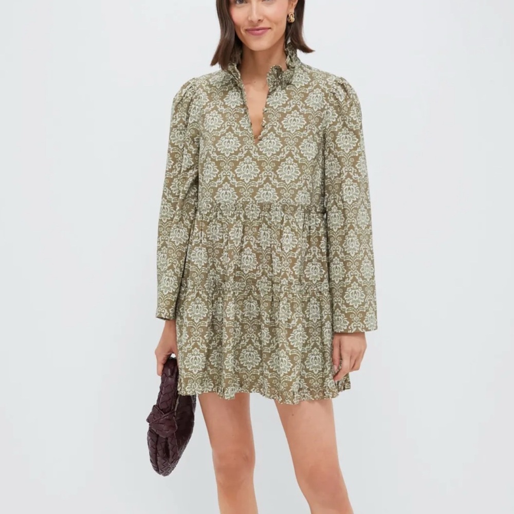 Tuckernuck Hyacinth House Moss Printed Russell Mini Dress
